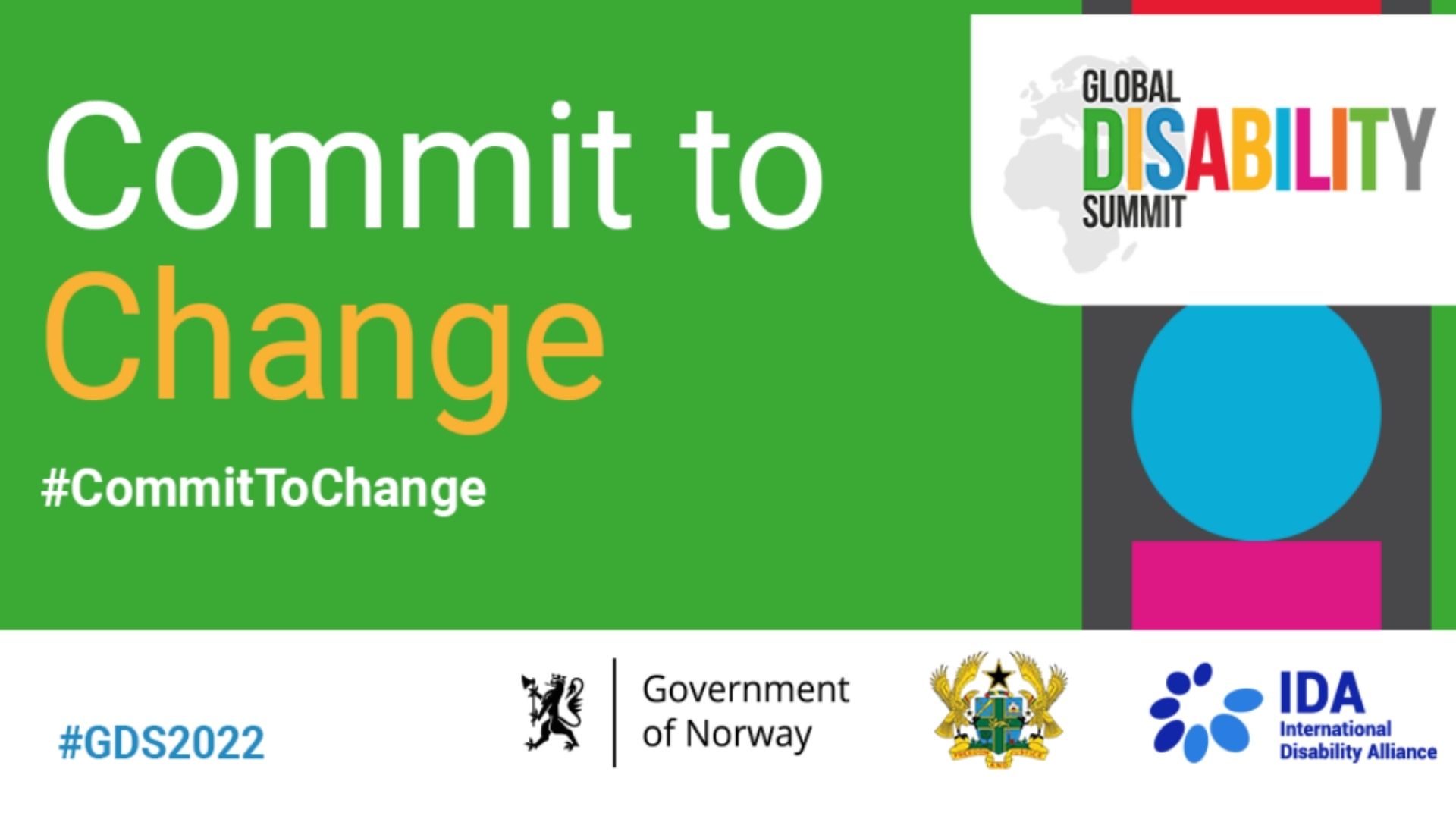 Commit to Change Global Disability Summit poster