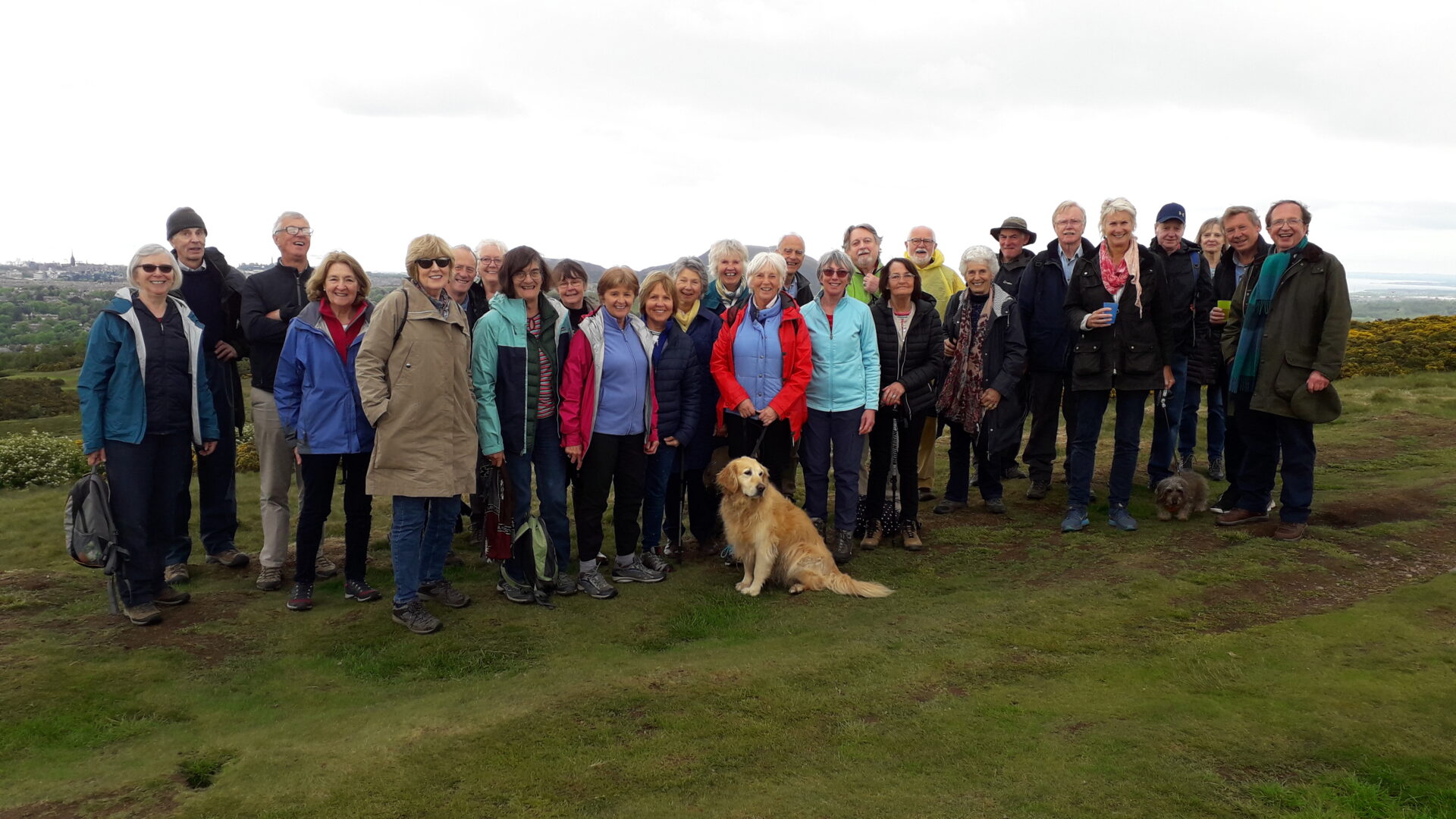 Anne Brotherston with her friends on a 'Best Foot Forward' fundraising walk