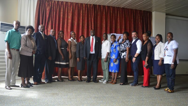 Staff at the learning visit to Rwanda