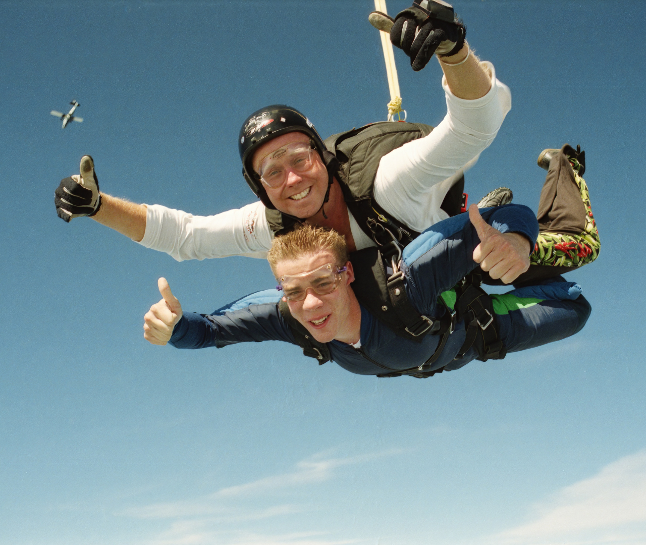 Two men skydiving to raise money for Hope and Homes for Children