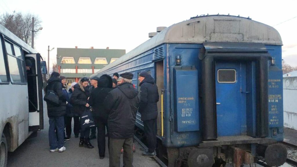 The train for the evacuation of children from Ukraine