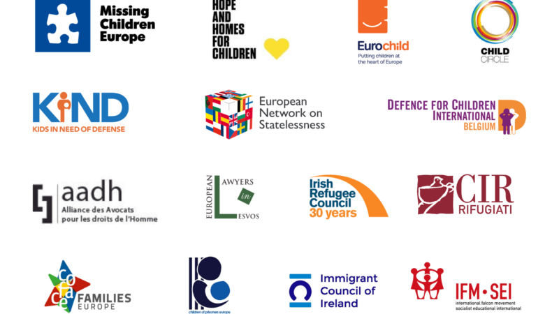 Logos from child right's organisations