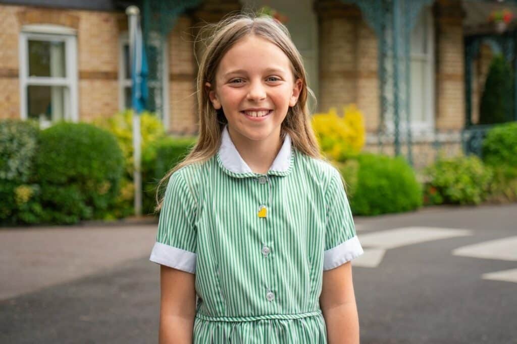 As house captain, Grace was challenged to campaign for her school’s new charity of the year.