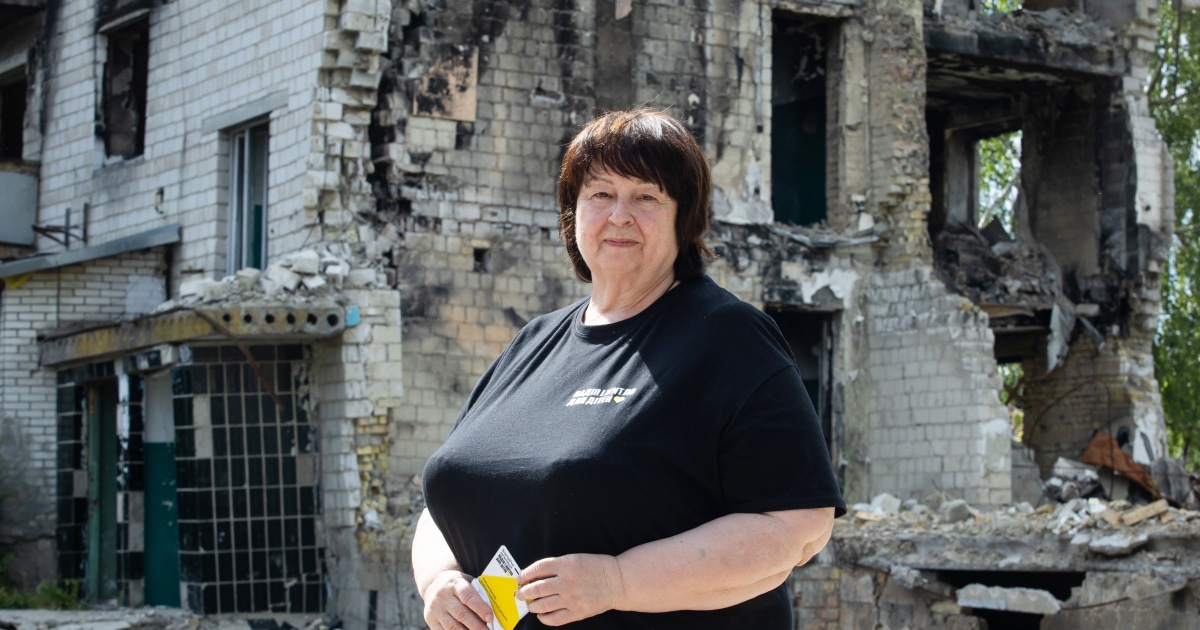 Liudmyla Boiko, Head of our Mobile Mental Health Team in Borodianka community.