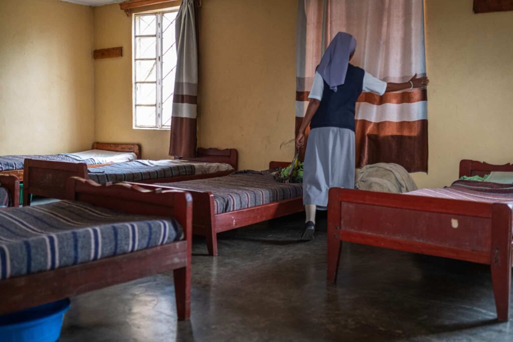 A room at the orphanage where Claire lived for 16 years