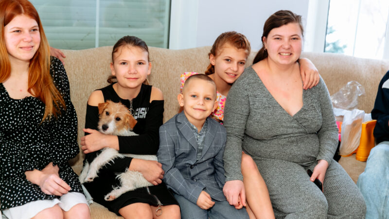 Yana, Kateryna, Dmytro, Yuliia and Tetiana.